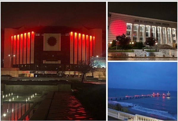 В Деня на хемофилията три сгради в Бургас, Пловдив и София светнаха в червено